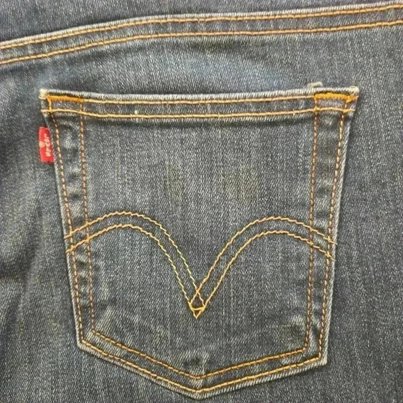 Levi Strauss & Co 515 Womens Stretch Bootcut Jeans Blue Size 12 Medium - Picture 11 of 11